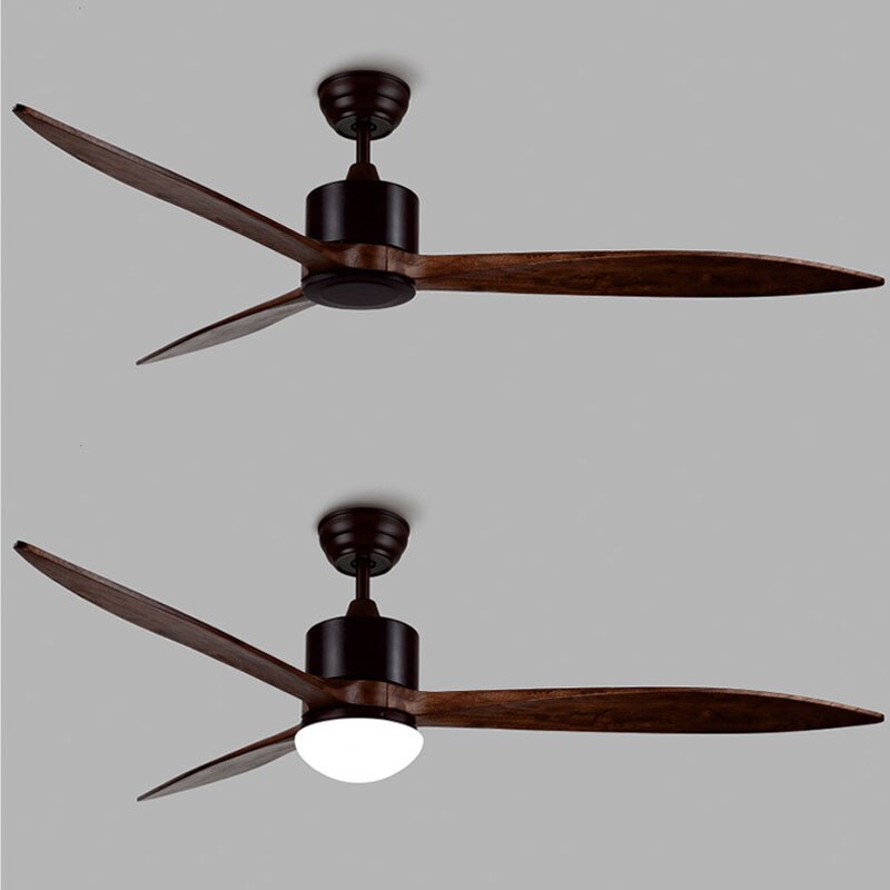 Frequency conversion ceiling fan solid wood fan lamp..